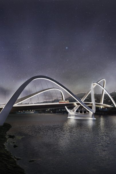 We have participated in the architectural competition for the design of Dvorecký Bridge