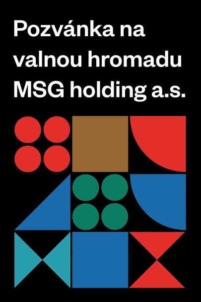 Pozvánka na valnou hromadu MSG holding a.s.