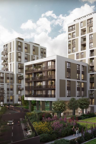 Z vnitřní periferie pražské metropole vytváříme v několika etapách novou a komplexní čtvrť s komfortním bydlením vysokého standardu