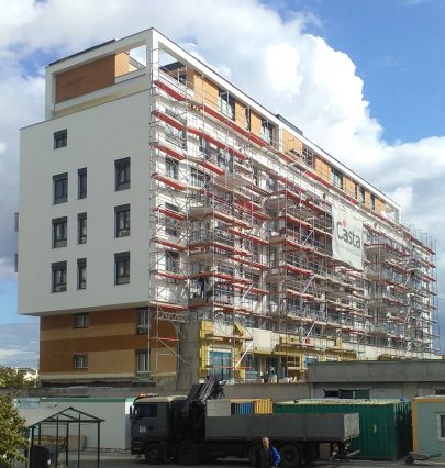 The construction of Zelená Libuš Apartment Building proceeds as planned