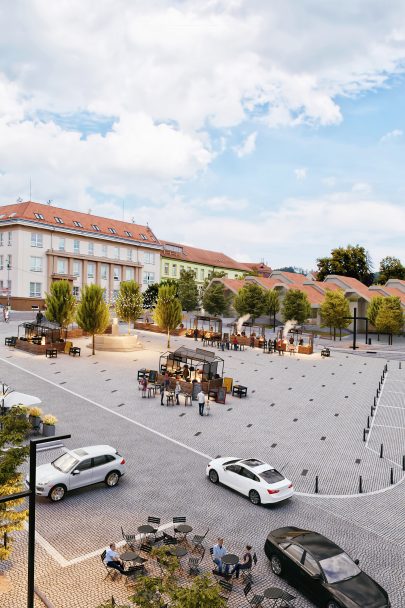 Complex revitalization of the Peace Square in Tišnov designed by our studio