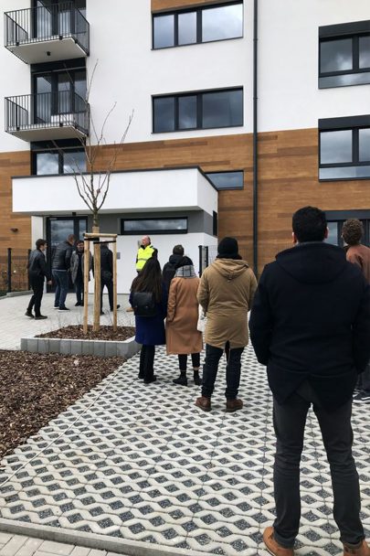 We visited the new apartment building - Zelená Libuš - constructed in accordance with our design and certified for occupation