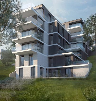 K Závěrce residential building will be built on the southern slope of Dívčí hrady (Maidens' Castles), Prague 5 in accordance with our design and project