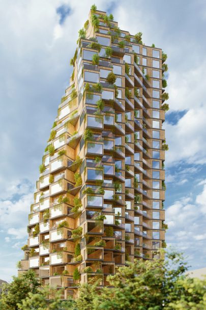 The concept of residential towers for Prague