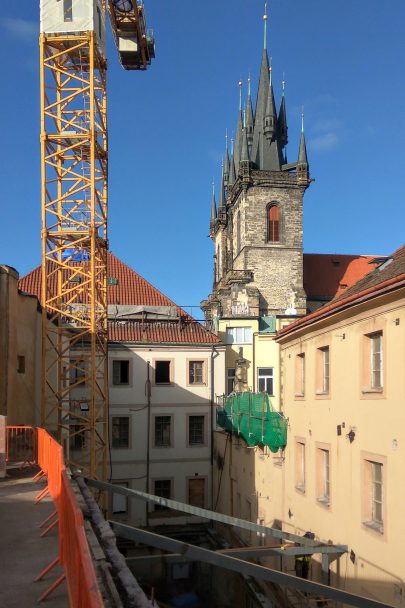 Construction of the most anticipated Prague hotel is underway in Old Town Square