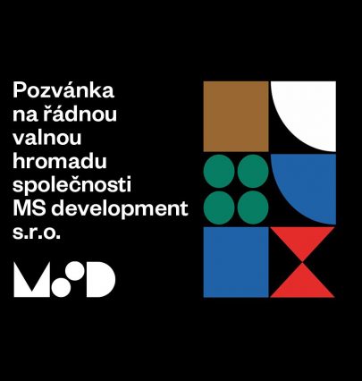 Pozvánka na Valnou hromadu MS development s.r.o.