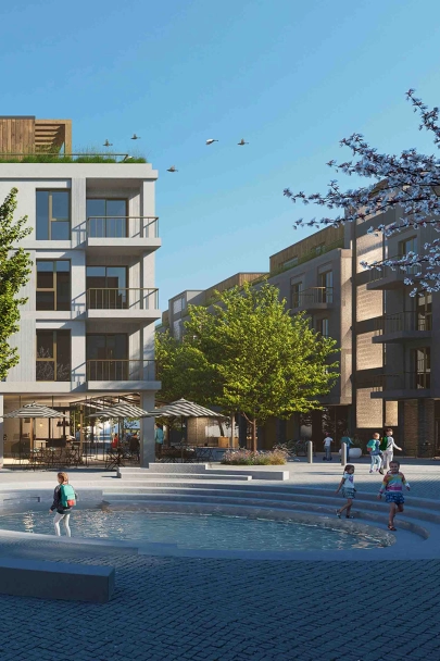 Nové centrum Jesenice: návrh moderní a udržitelné čtvrti