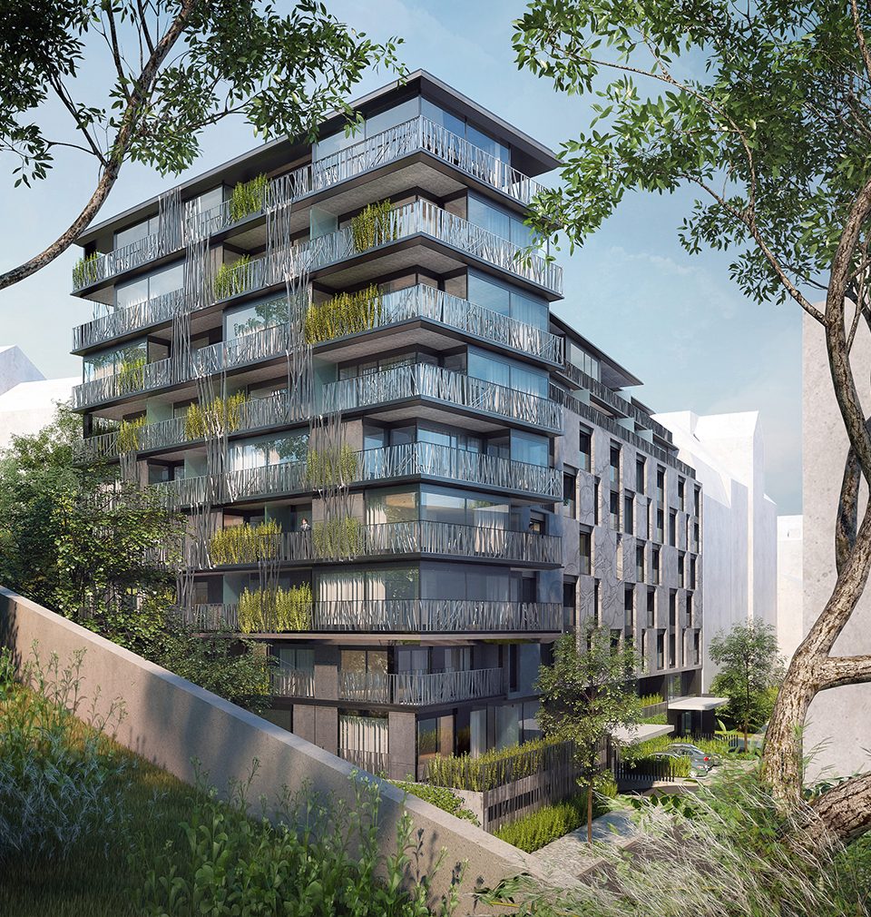 We have designed the New Landhauska Apartment Building