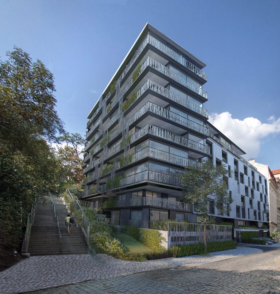 We have designed the New Landhauska Apartment Building