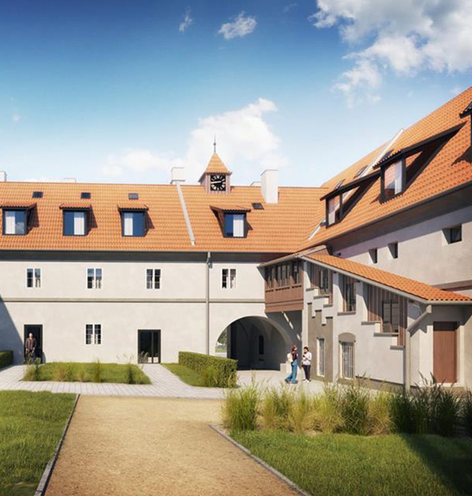 Several tens of apartments, luxurious villas and a restaurant with brewery. A new face of Jinonice Château by our design