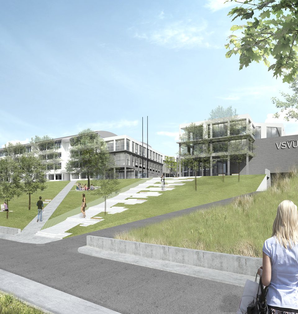 We have designed university campus for the Academy of Fine Arts in Bratislava.