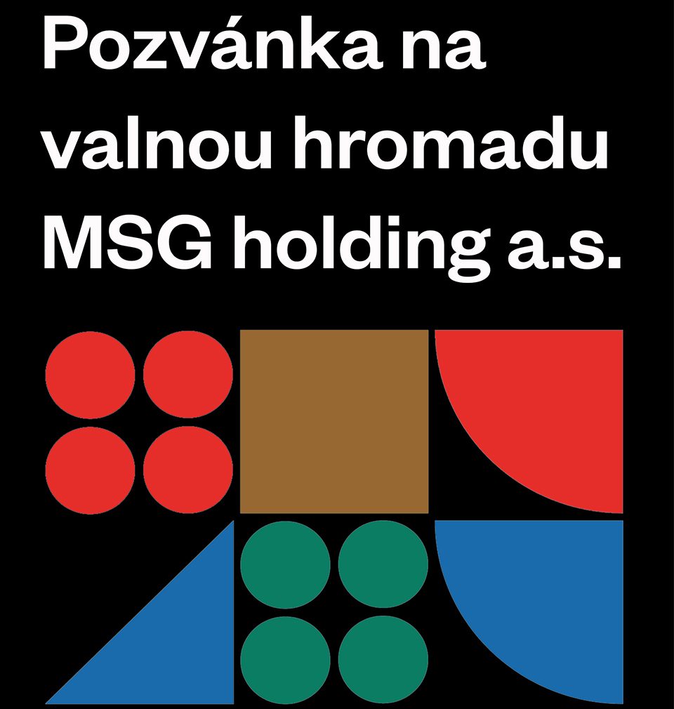 Pozvánka na valnou hromadu MSG holding a.s.