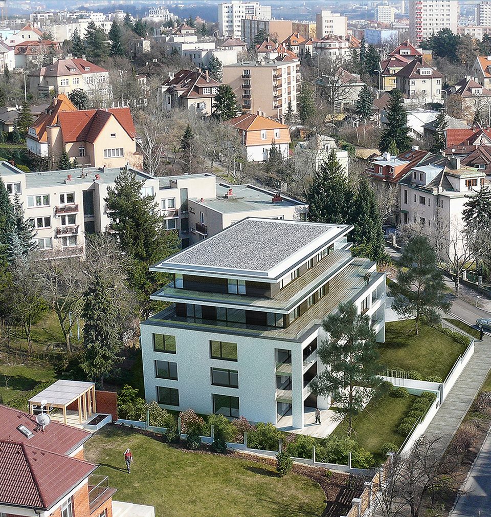 We went to the construction site of the Červený Dvůr Residence in Malešice, Prague