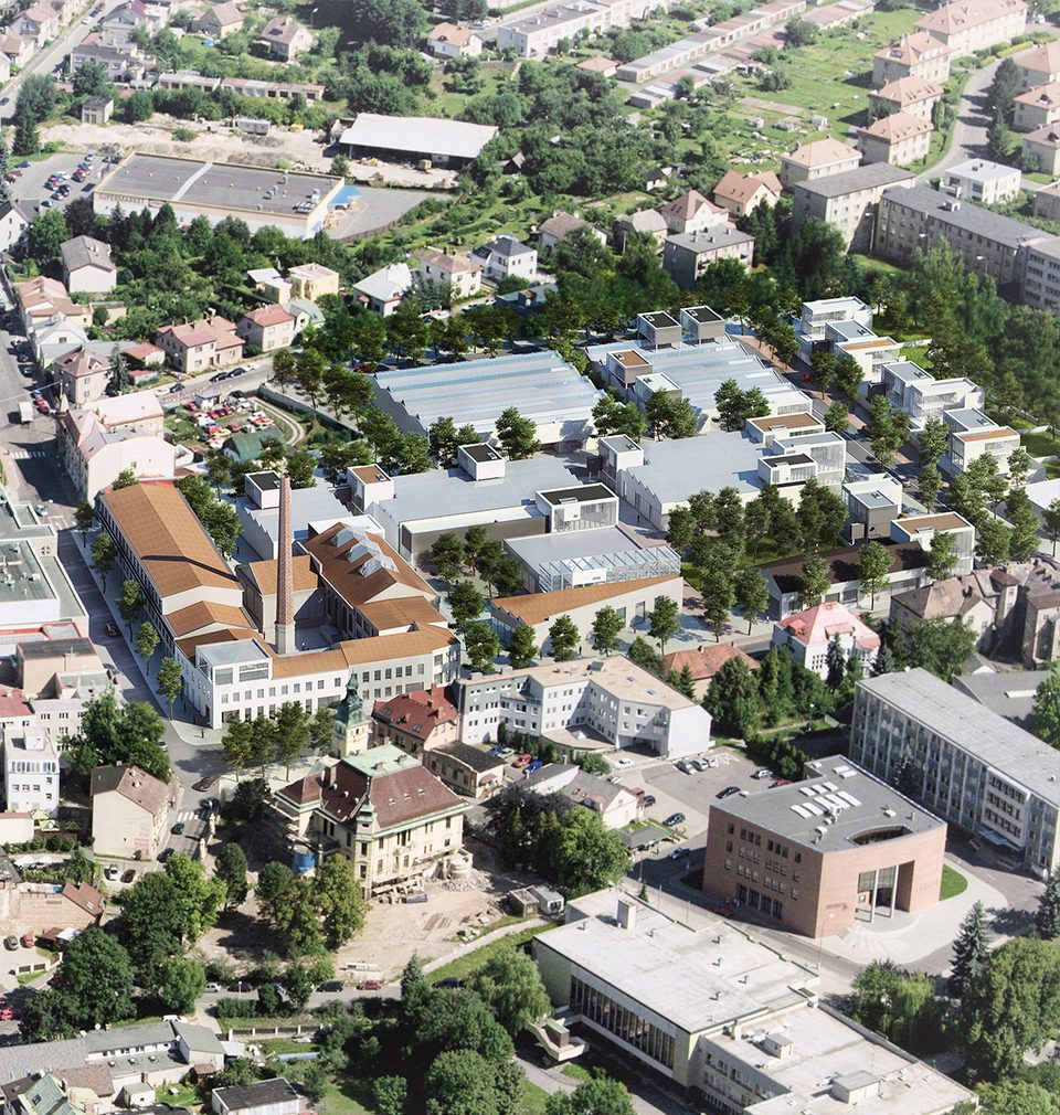 The design and the zoning plan of revitalization of Perla 01, the brownfield in Ústí nad Orlicí competes for the title of the 2019 Urban Project