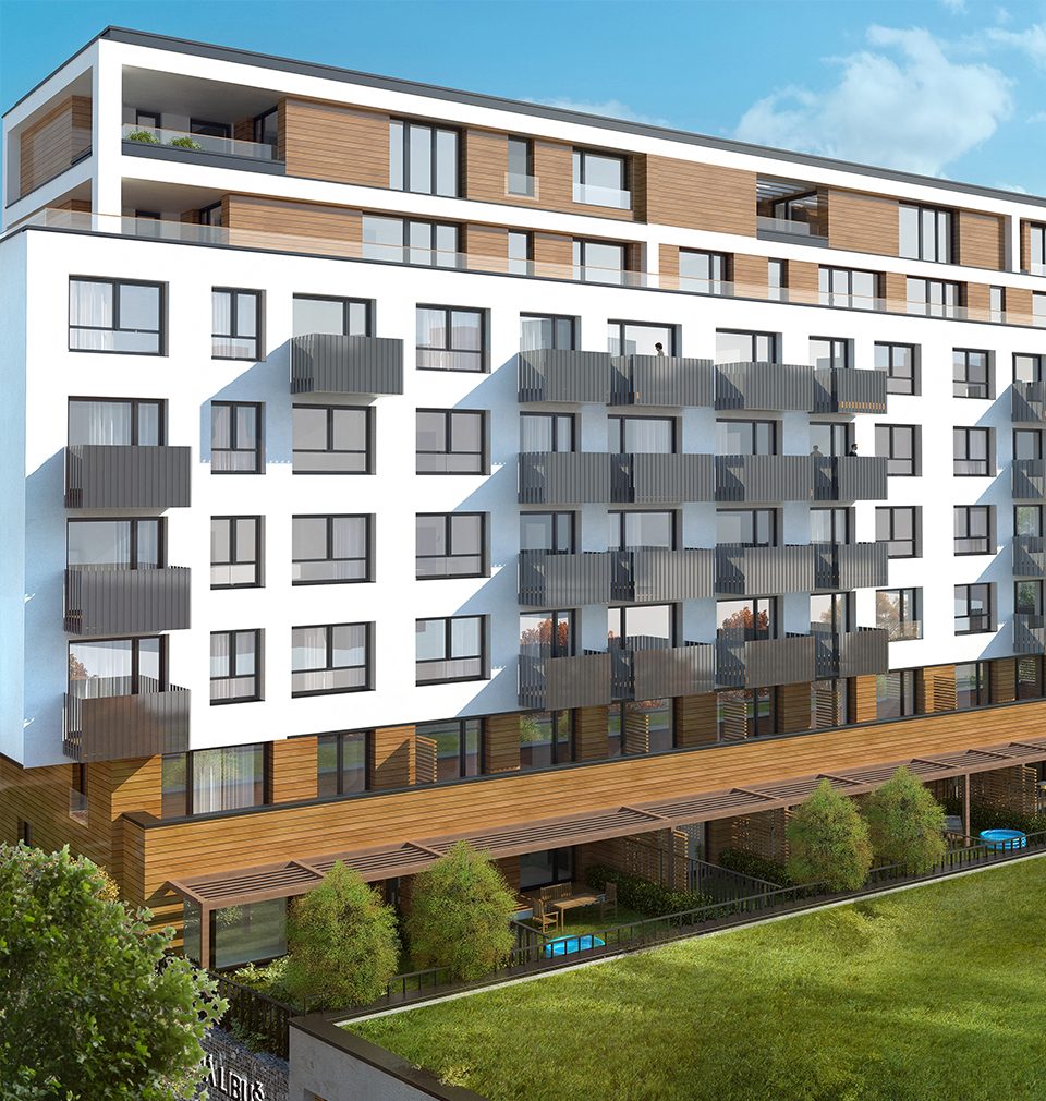 The construction of Zelená Libuš Apartment Building proceeds as planned