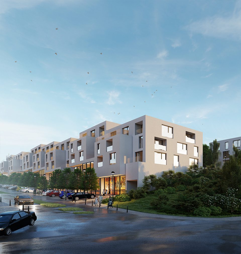 We designed a new residential complex Na Balkáně