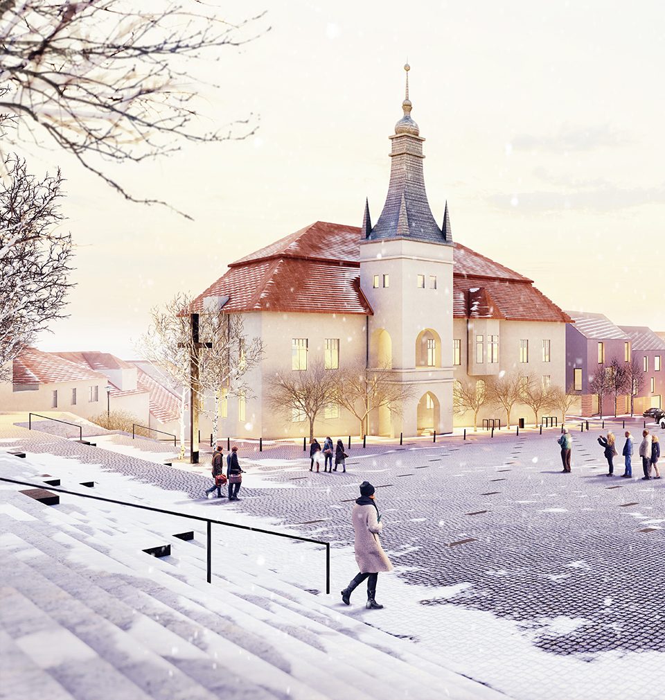 Stavbaweb.cz published an article about our competition entry - design of the Peace Square revitalization in Tišnov