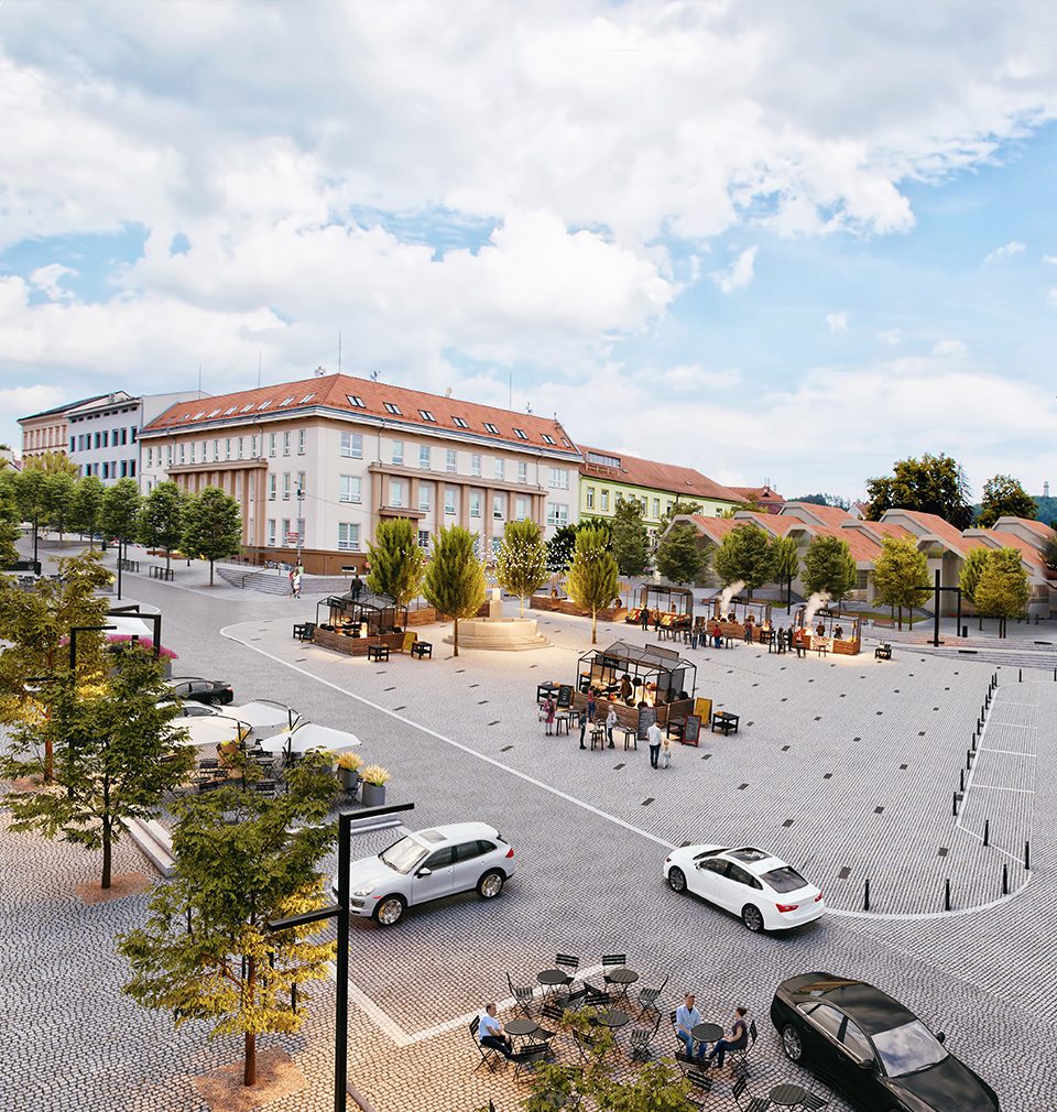 Stavbaweb.cz published an article about our competition entry - design of the Peace Square revitalization in Tišnov