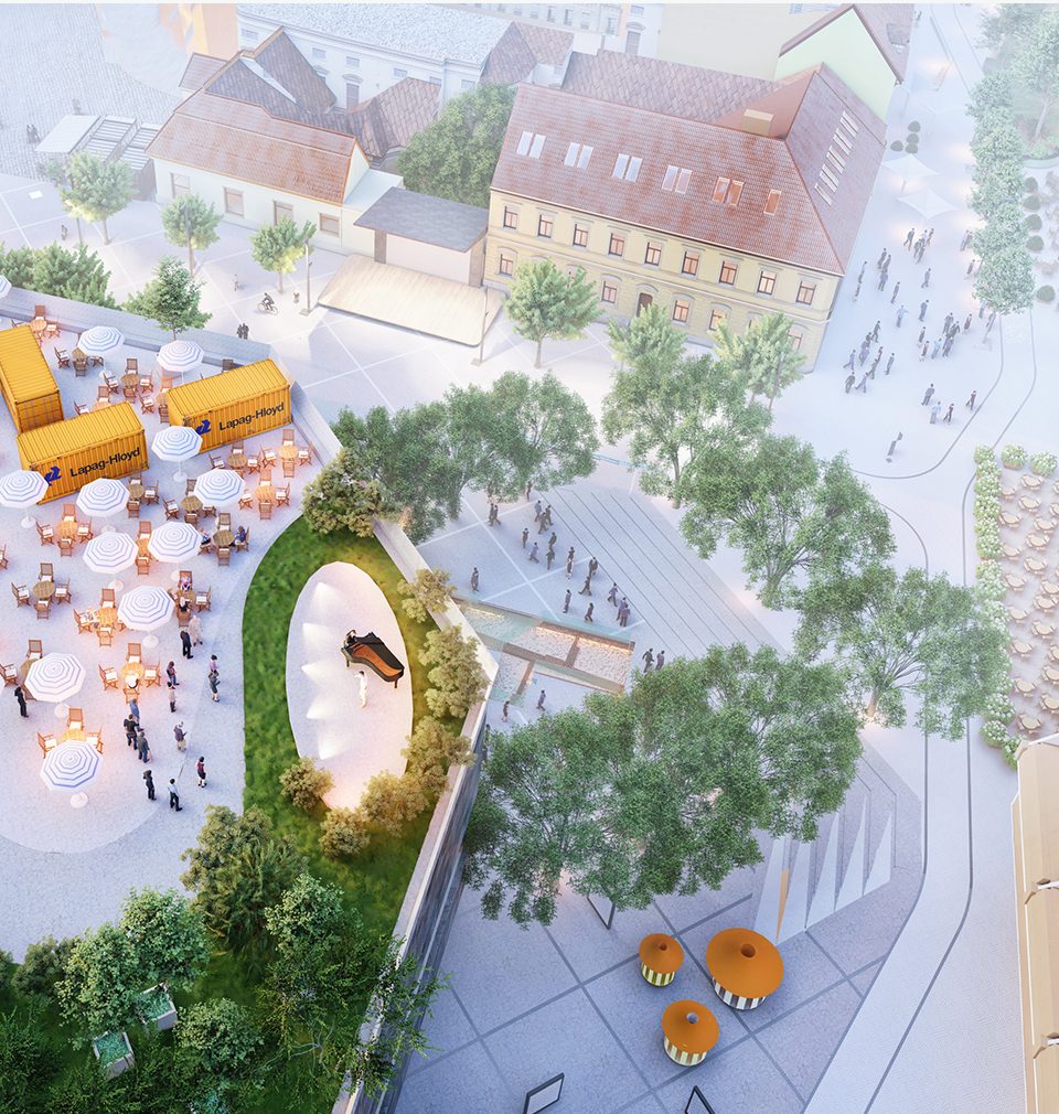 New public space of the modern outskirts of historical Trenčín was designed by our studio