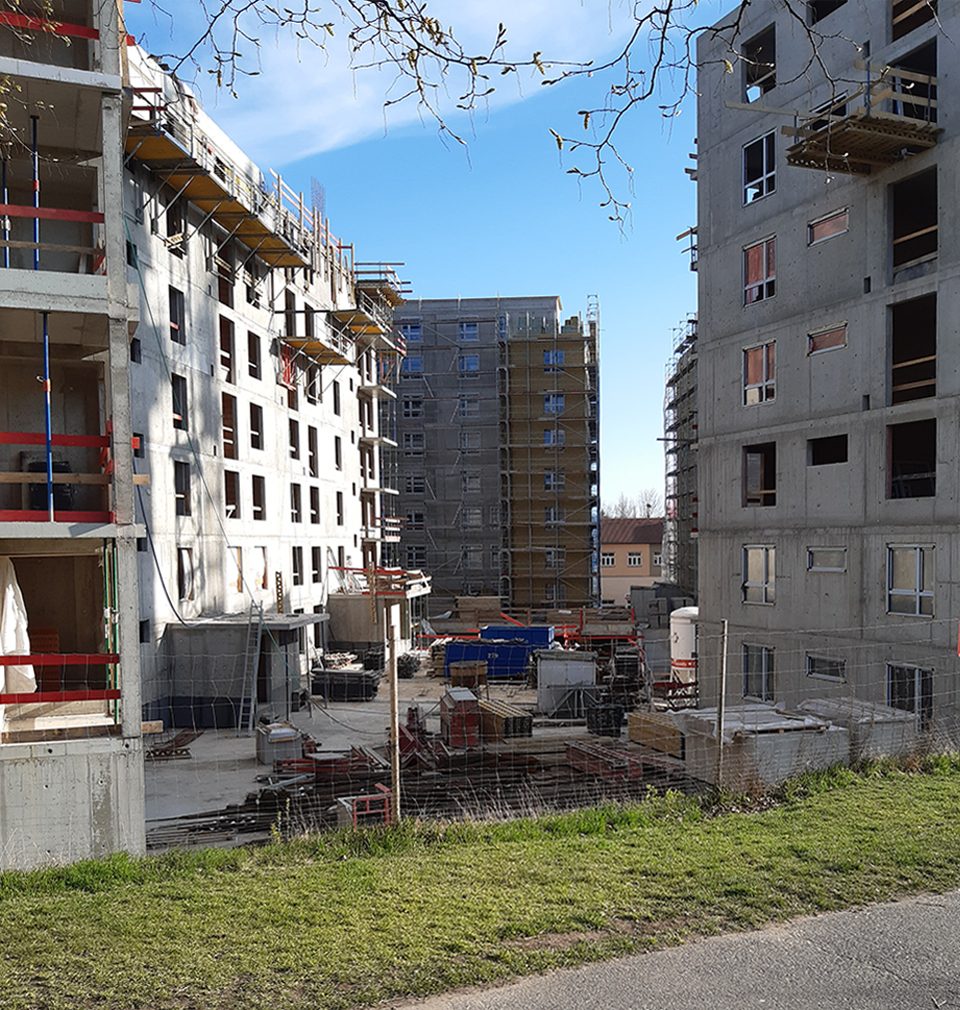 Na Vackově, a new quarter near the Freight Railway Station in Žižkov, is under construction in several stages in accordance with our master plan