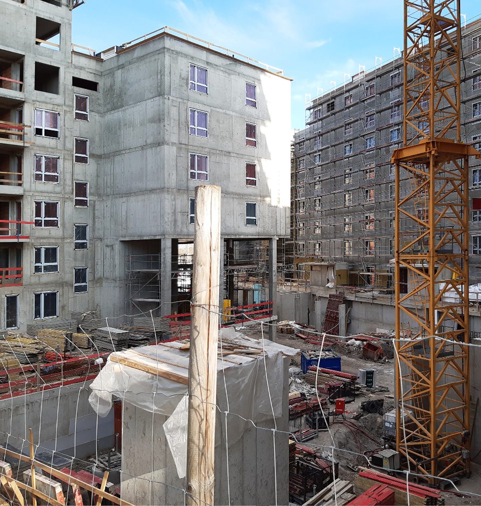 The construction of the new Prague’s quarter, Na Vackově, proceeds as planned