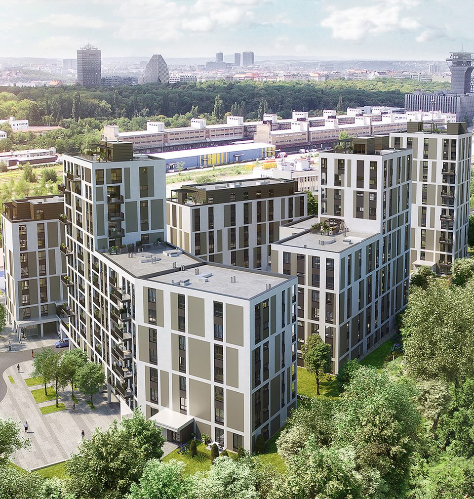Na pražském Vackově vzniká nová čtvrť podle našeho návrhu a projektu, která nabídne kvalitní veřejný prostor v parteru a bydlení vysokého standardu
