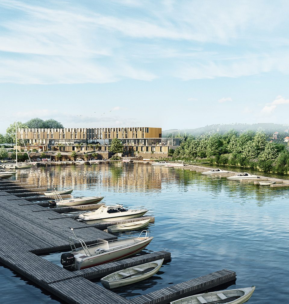 Prague marina project published by Stavbaweb.cz