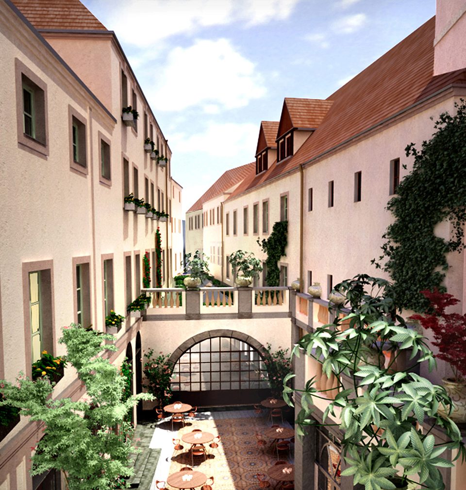 Our design for exclusive Prague Hotel in Old Town Square takes shape