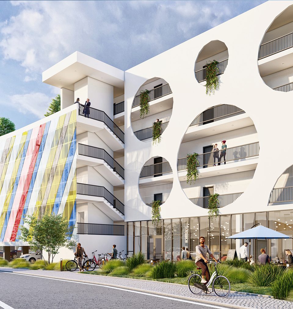 Design for new residential building responds to climate change