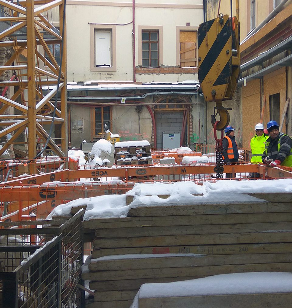 Construction continues on our design for highly anticipated Prague hotel