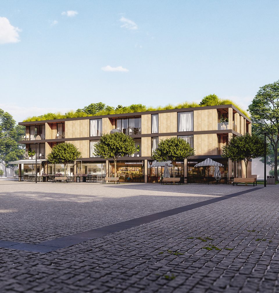 We proposed a sensitive revitalization for the village square in Bašť