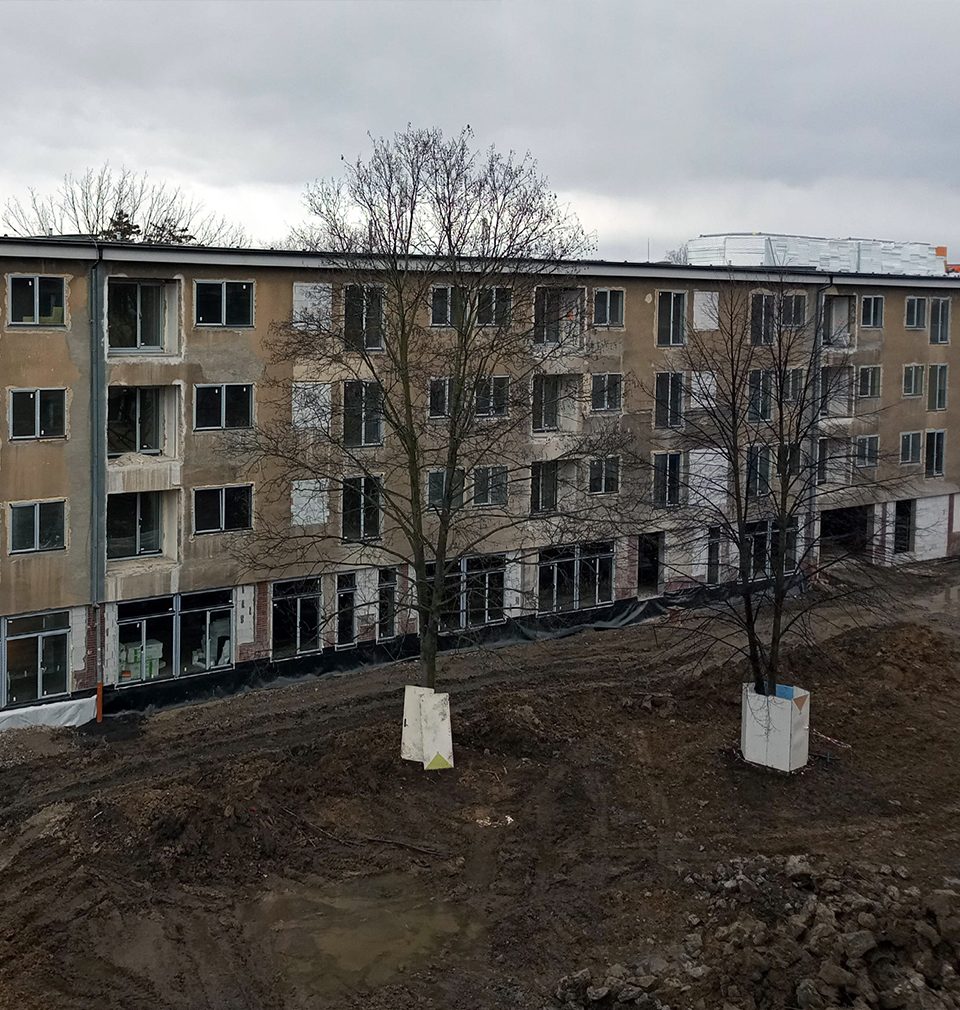 Přestavba dvou školních budov na rezidenční park Hrabůvka pokračuje podle plánu
