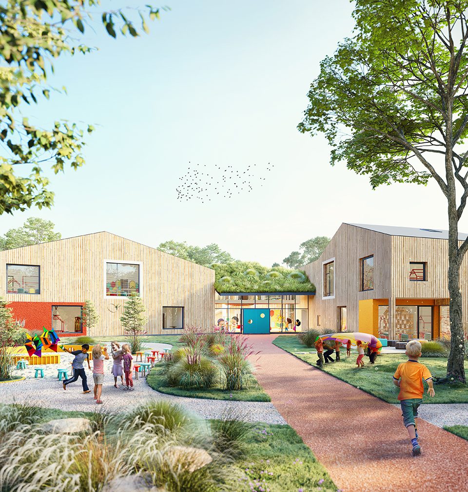 Stavbaweb.cz writes: MS Architects prepares building permit for carbon-neutral kindergarten