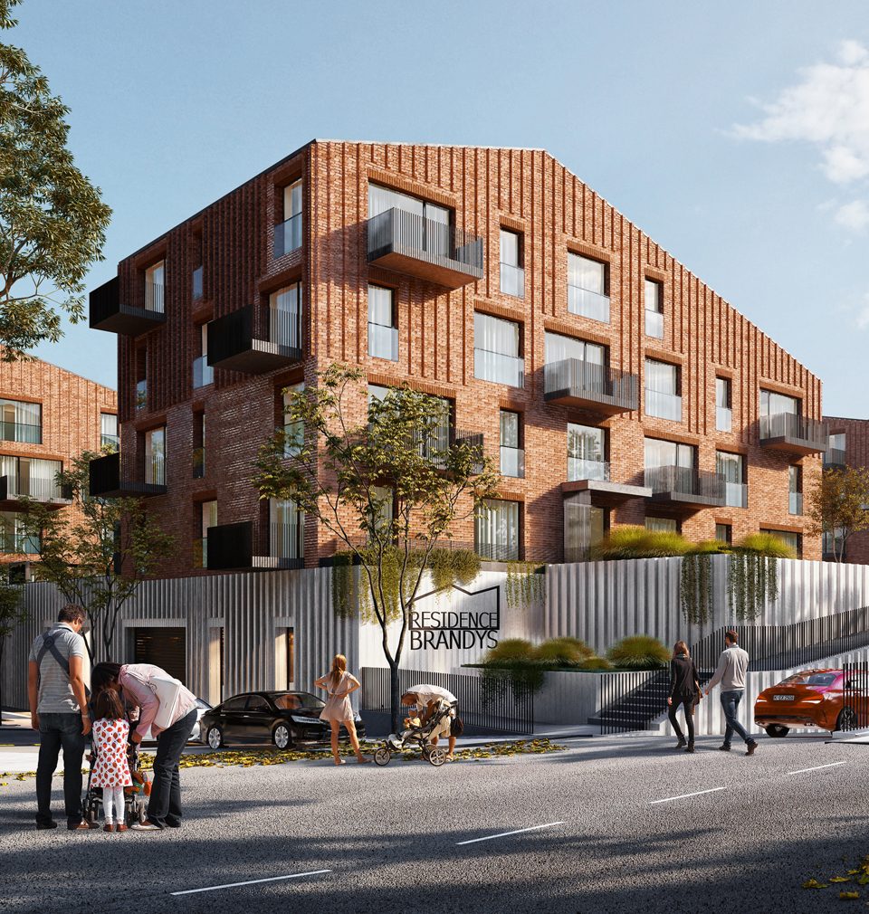 Our team led by Alexander Verner designed four apartment buildings with quality public space