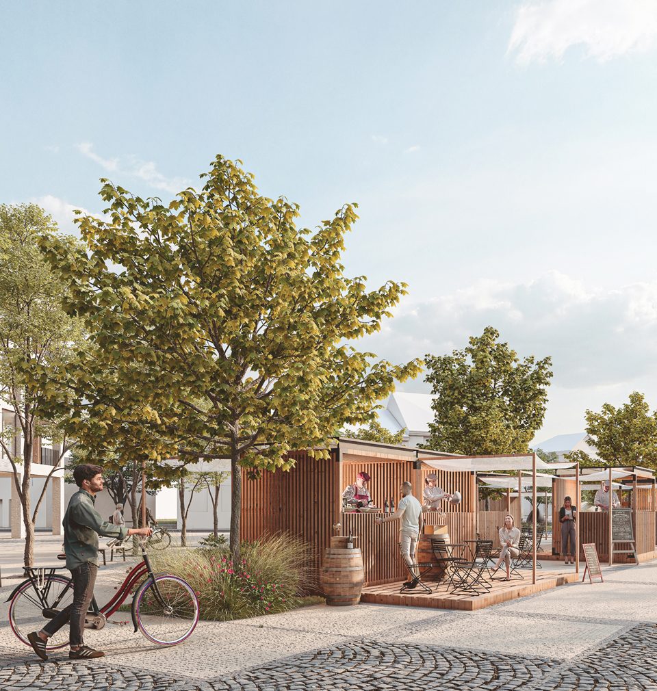 Our competition entry for the regeneration of Kolín’s Jirásek Square wins third place