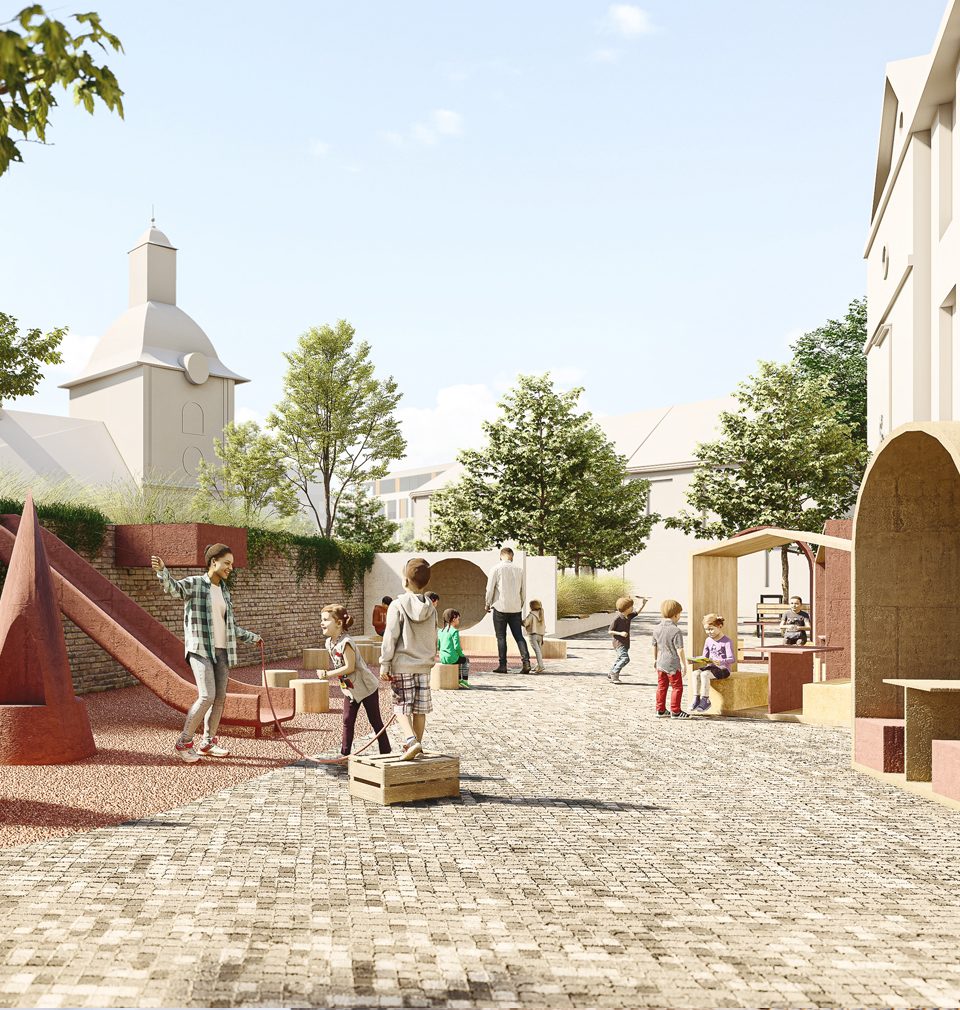 Our competition entry for the regeneration of Kolín’s Jirásek Square wins third place