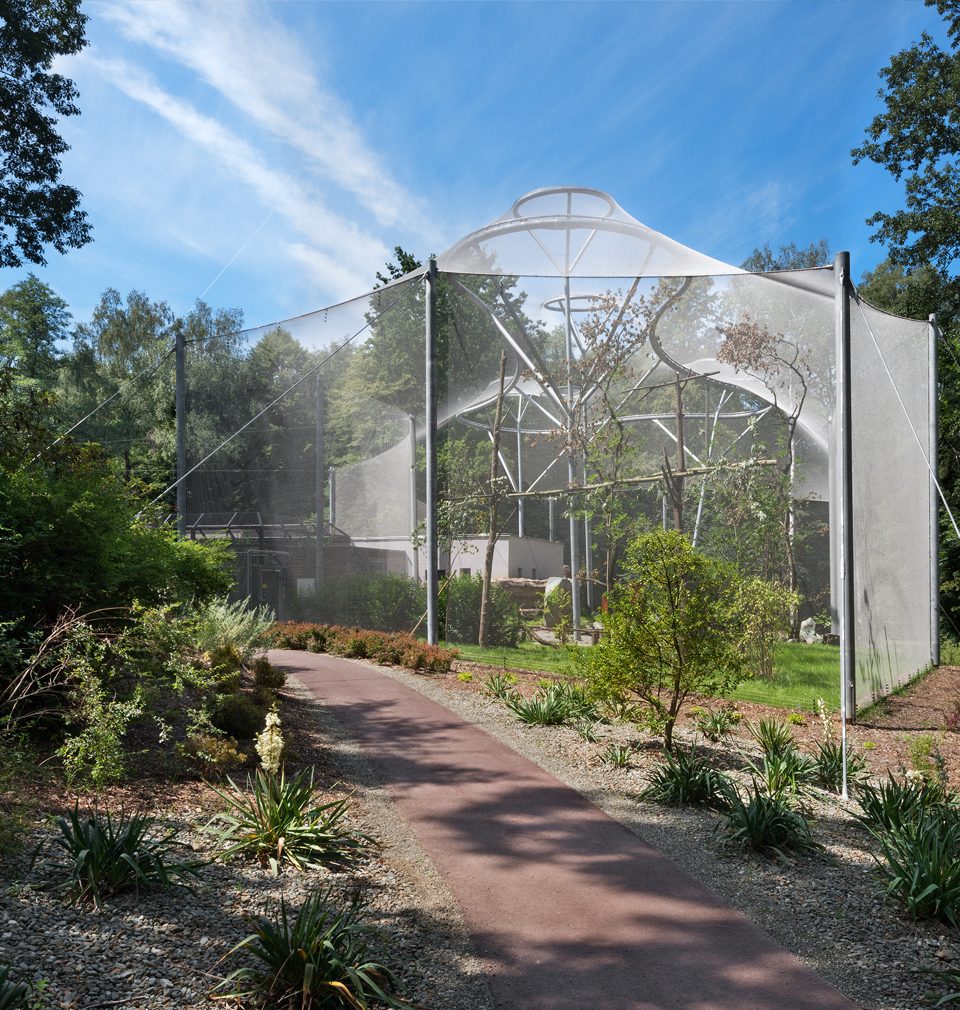 Voliéra La Pampa podle našeho návrhu v ostravské zoo usiluje o titul Stavba roku 2021