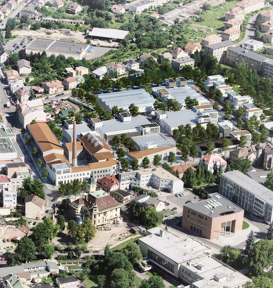 Průmyslový brownfield v Ústí nad Orlicí prochází kompletní revitalizací podle našeho masterplanu