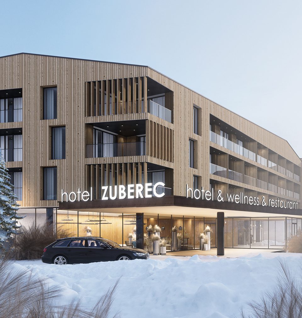 Návrh Wellness hotelu Zuberec na Slovensku nám přinesl ocenění v architektonické soutěži
