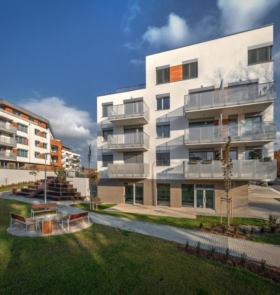 Rezidenční park Hloubětín je součástí příkladů dobré praxe udržitelné architektury