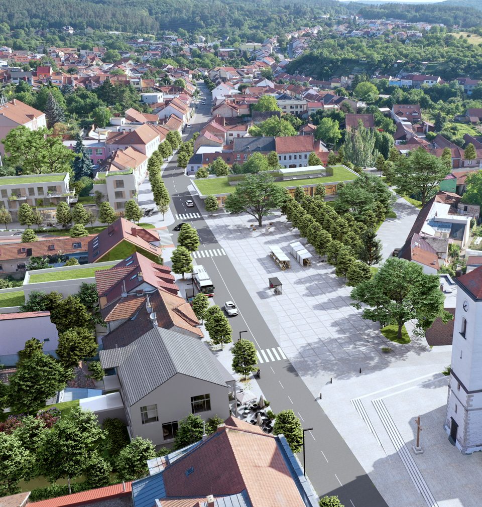 Citlivá revitalizace centra lokality Brno-Líšeň