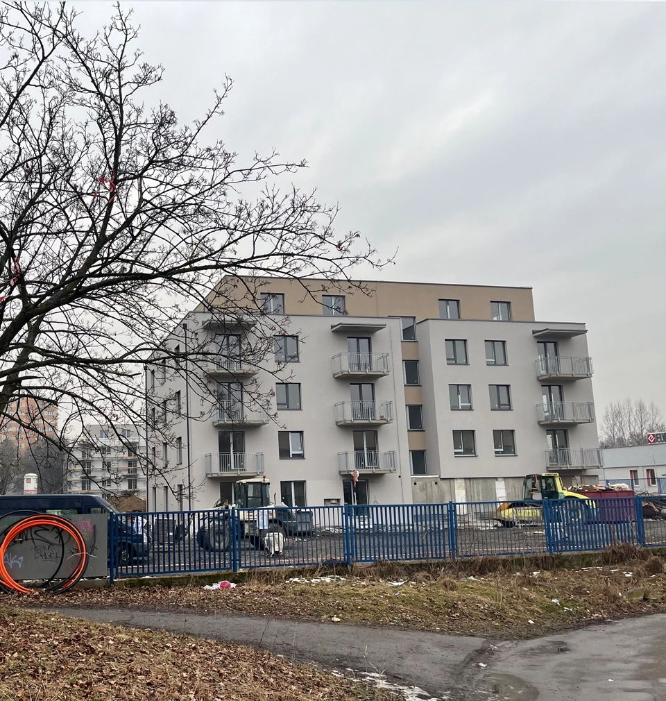 Viladomy Nová Hrabůvka - hrubá stavba dokončena