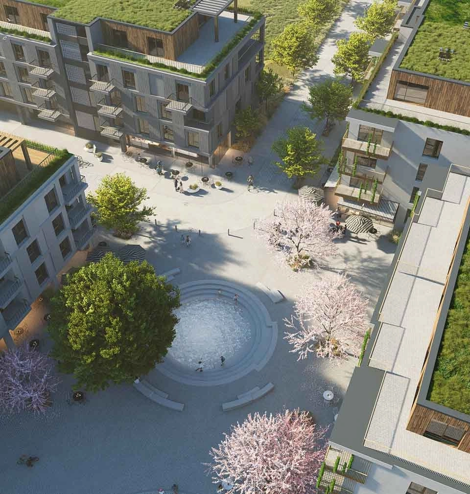 Nové centrum Jesenice: návrh moderní a udržitelné čtvrti