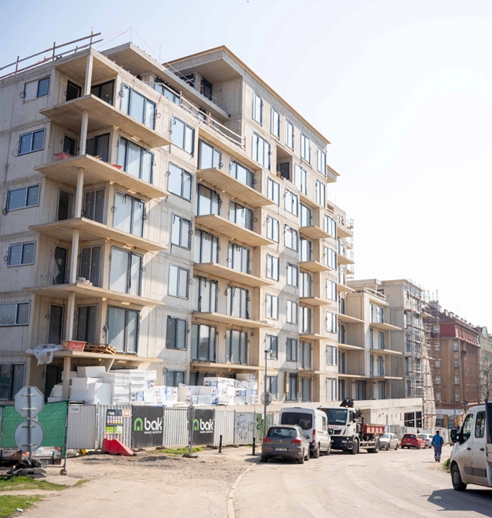 Výstavba rezidenčního projektu Žižkovské zahrady pokračuje podle plánu